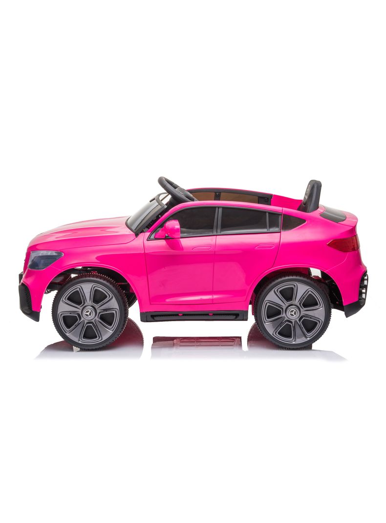 Auto Glc Batería 12V Licencia Mercedes Benz Rosado-1