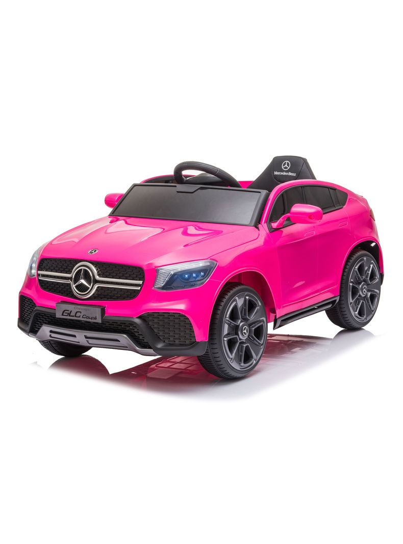 Auto Glc Batería 12V Licencia Mercedes Benz Rosado-0