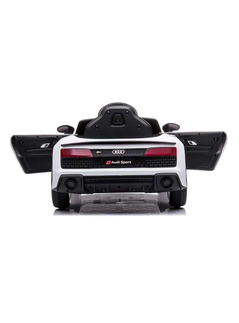 Auto Blanco R8 Spyder Batería 12V Licencia Audi-2