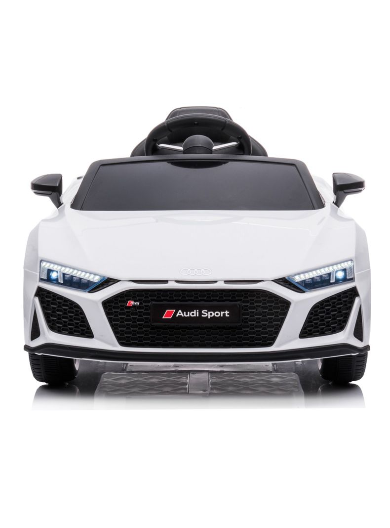 Auto Blanco R8 Spyder Batería 12V Licencia Audi-1