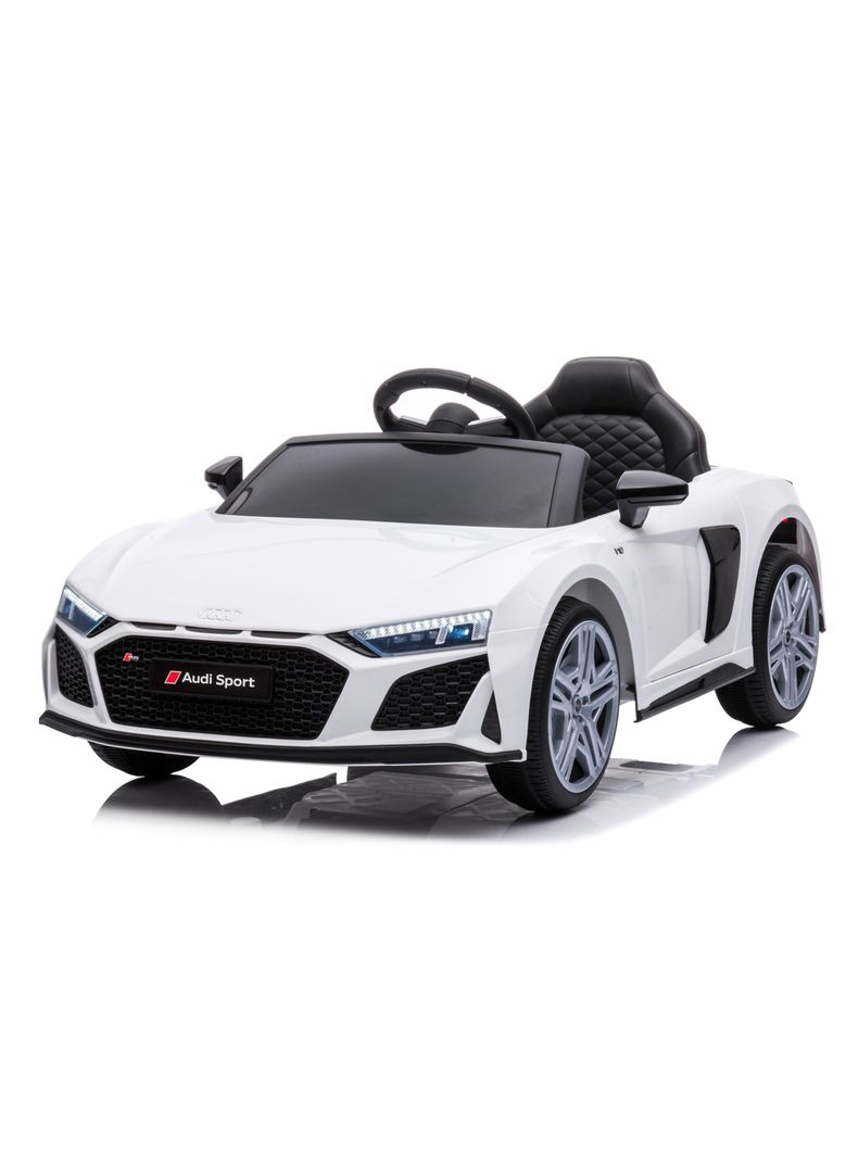 Auto Blanco R8 Spyder Batería 12V Licencia Audi-0