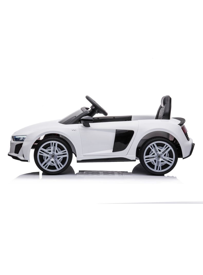 Auto Blanco R8 Spyder Batería 12V Licencia Audi-3