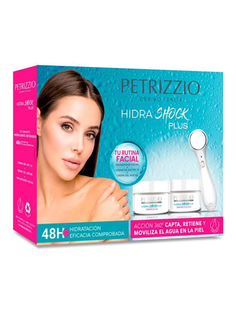 Tripack HidraShock Plus + Masajeador Petrizzio 50 g Petrizzio
