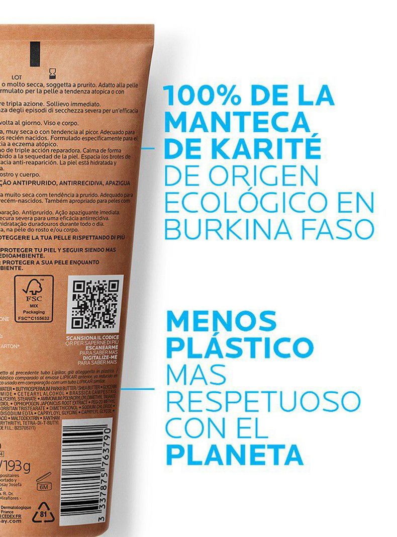 Crema La Roche Posay Hidratante Lipikar Baume Ap+M Eco-Tubo-2