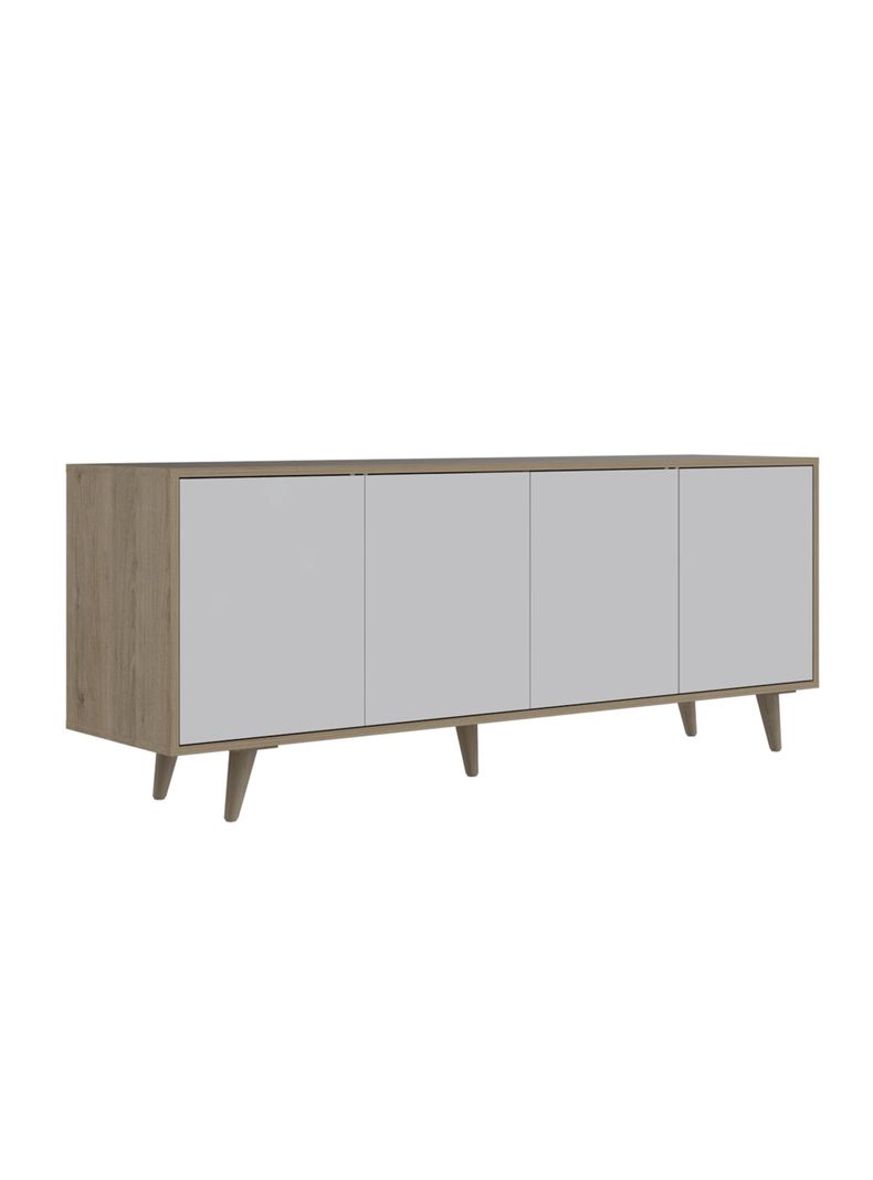 Rack para Tv Bora (1C) Rovere+Blanco Mqz-2