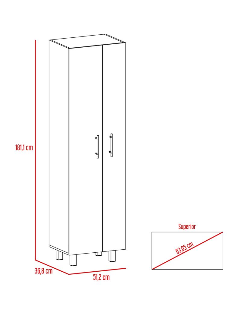 Mueble de Aseo Nala (1C) Blanco-1