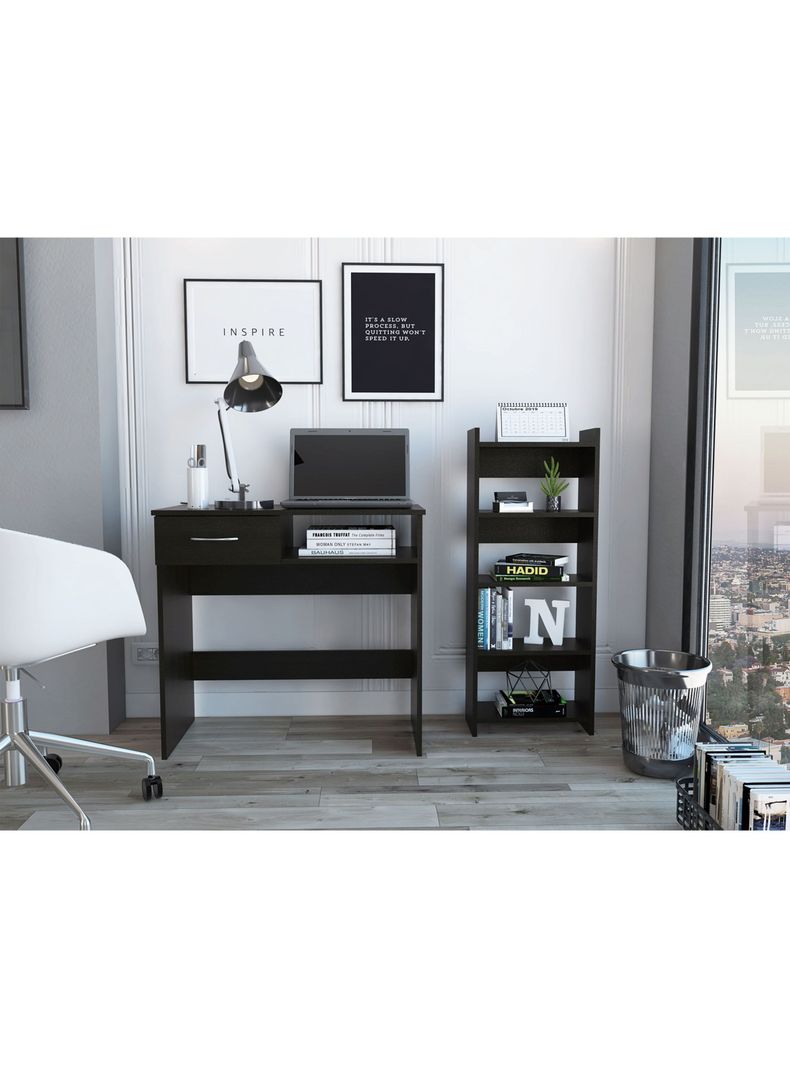 Combo Escritorio + Biblioteca Office 11 Wengue-4