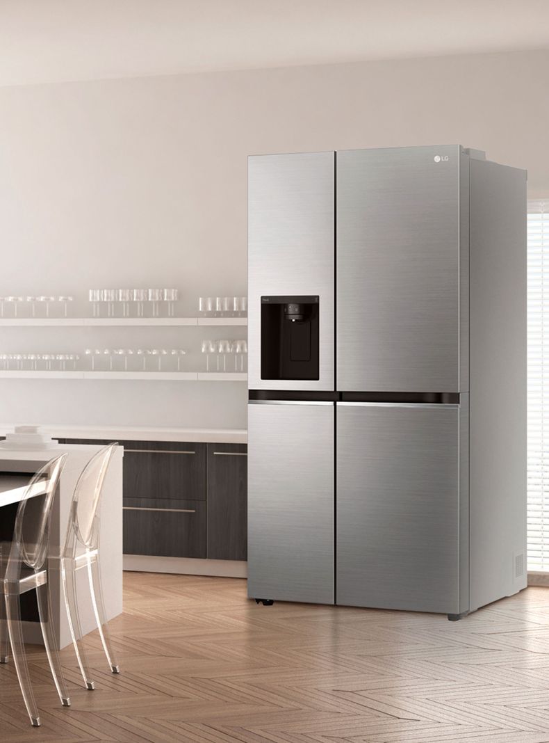 Refrigerador No Frost Side by Side LG GS66WPP Smart Inverter Compressor 611 Lts Platinum Silver-9