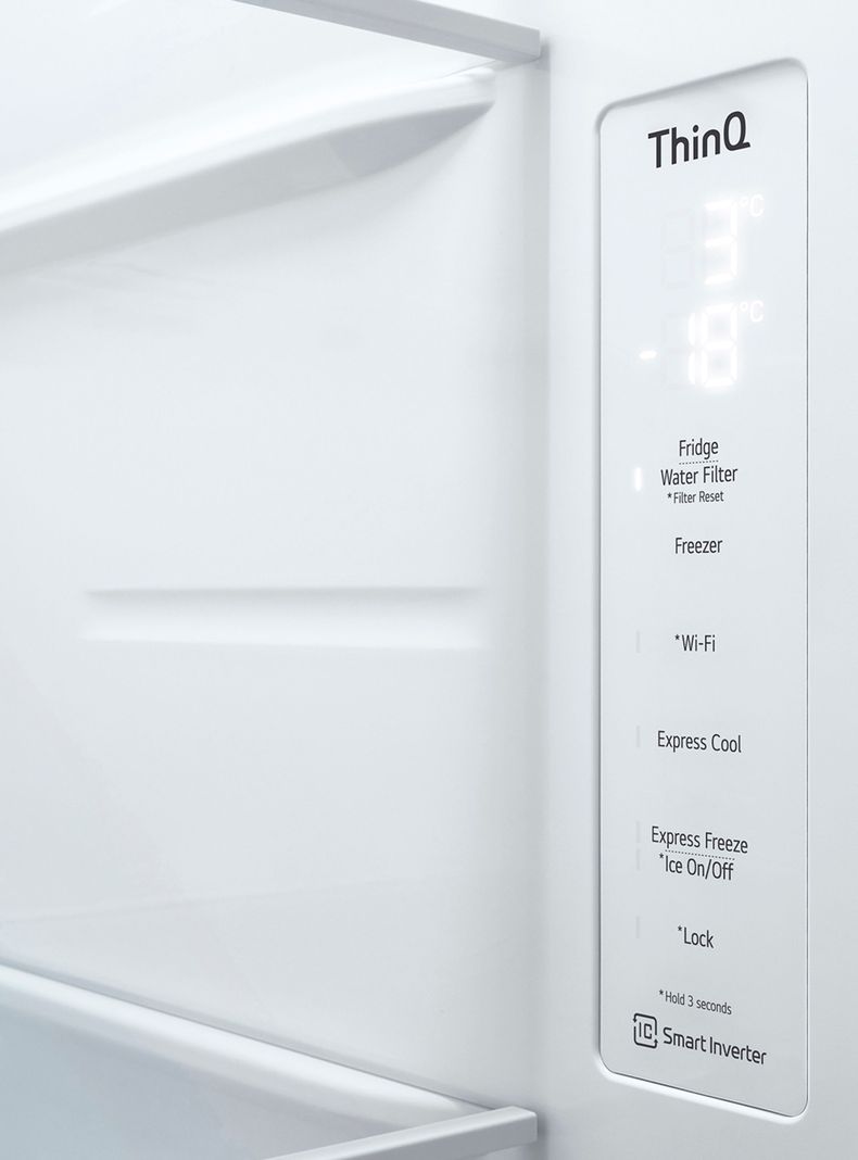 Refrigerador No Frost Side by Side LG GS66WPP Smart Inverter Compressor 611 Lts Platinum Silver-8