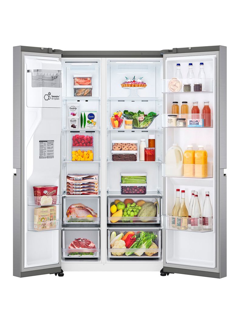 Refrigerador No Frost Side by Side LG GS66WPP Smart Inverter Compressor 611 Lts Platinum Silver-3