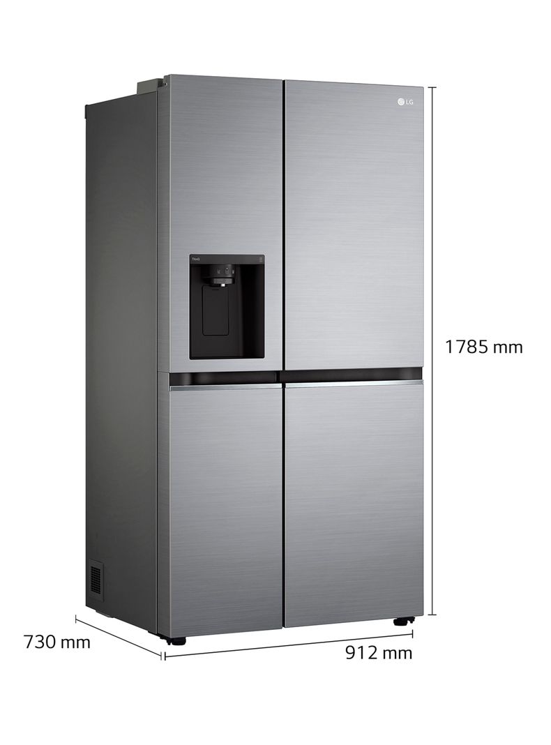 Refrigerador No Frost Side by Side LG GS66WPP Smart Inverter Compressor 611 Lts Platinum Silver-1
