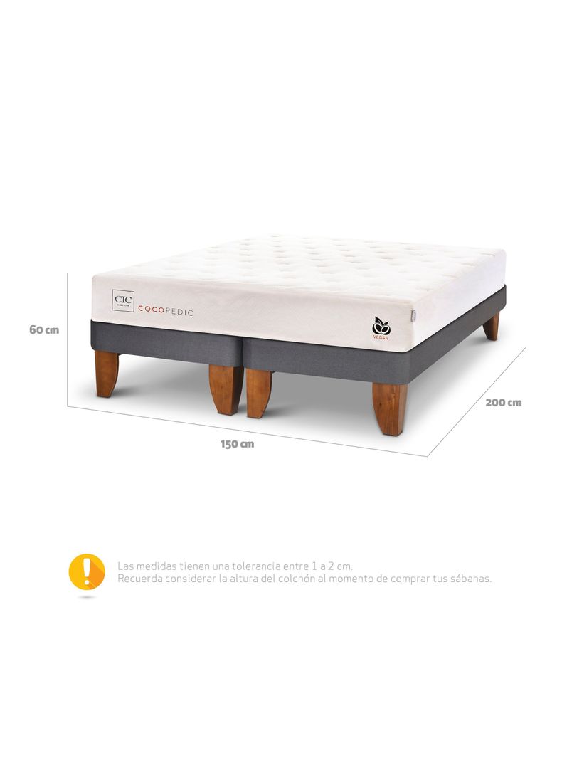 Cama Europea Cocopedic 2 Plazas Base Dividida-1