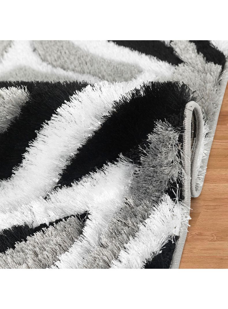 Alfombra Pasillo Exclusive Gris 60x210 cm Pétalos-1