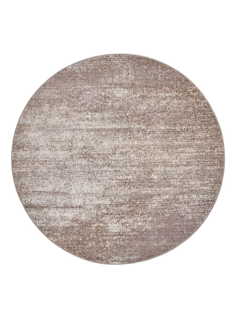Alfombra Redonda Florida Beige 160 x 160 cm Contrastes-0