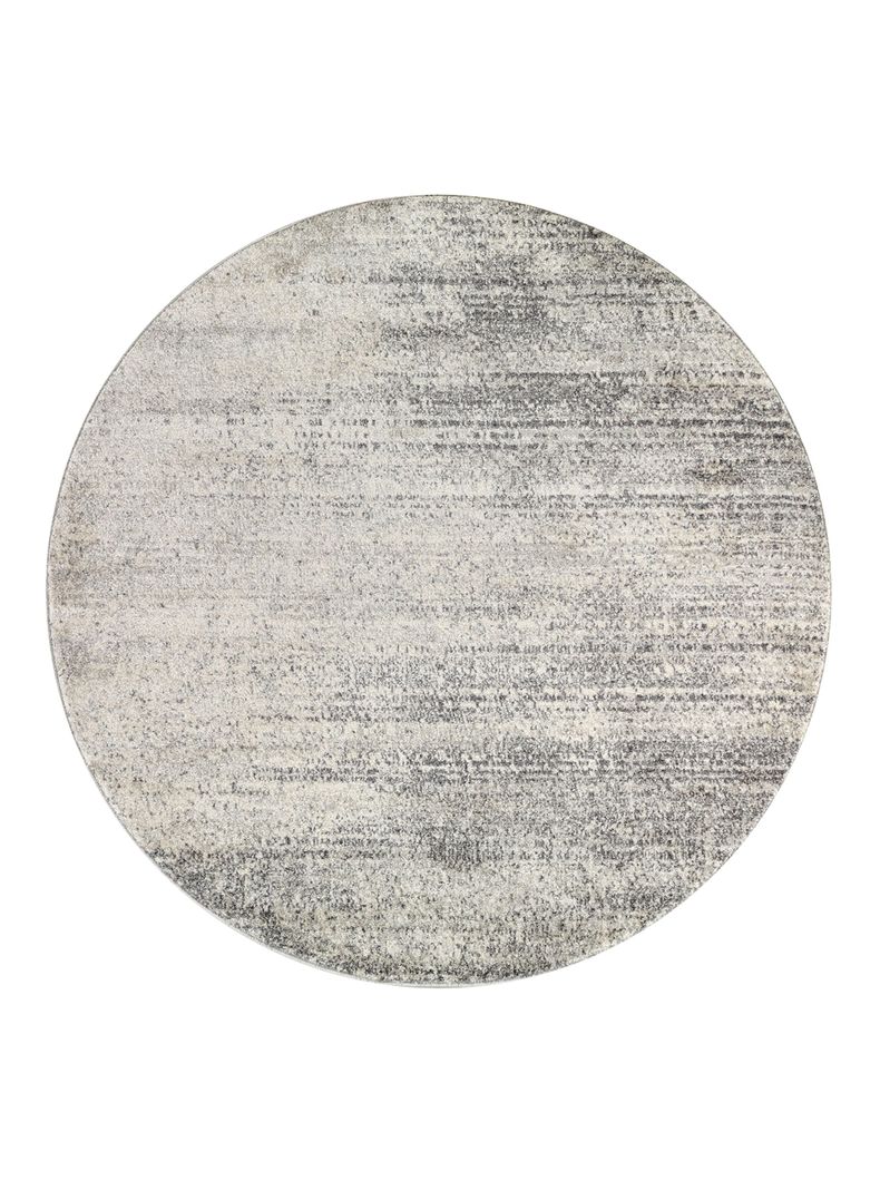 Alfombra Redonda Florida Gris 160 x 160 cm-0