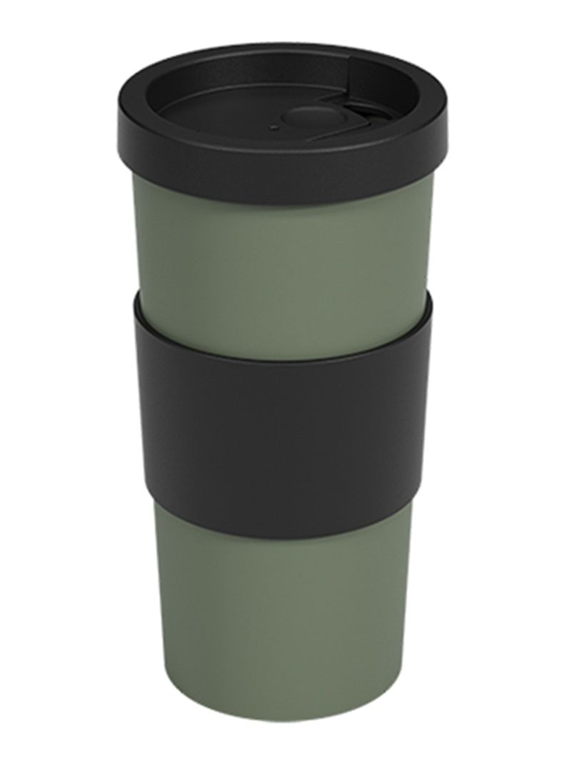 Vaso Mug para Café 500 ml Nutri Verde Smoke Negro-0