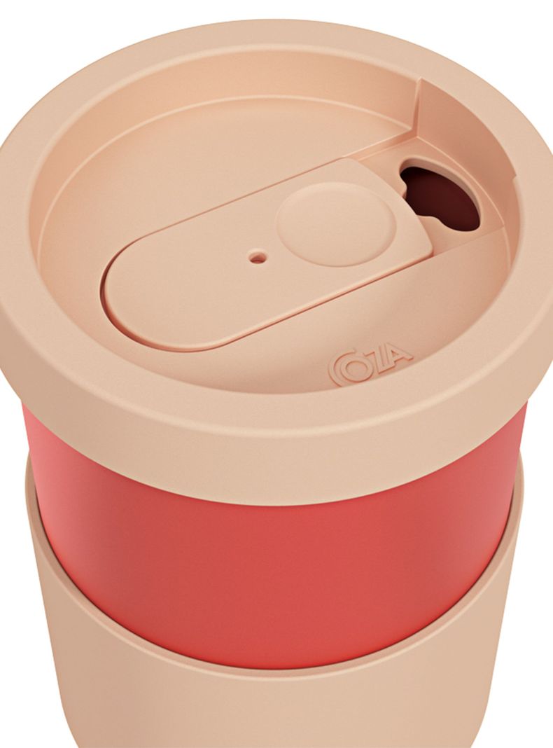 Vaso Mug para Café 500 ml Nutri Coral/Rosa Blush-1