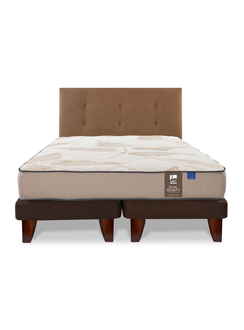Cama Europea Dual Sensity 2 Plazas + Respaldo Royal-1