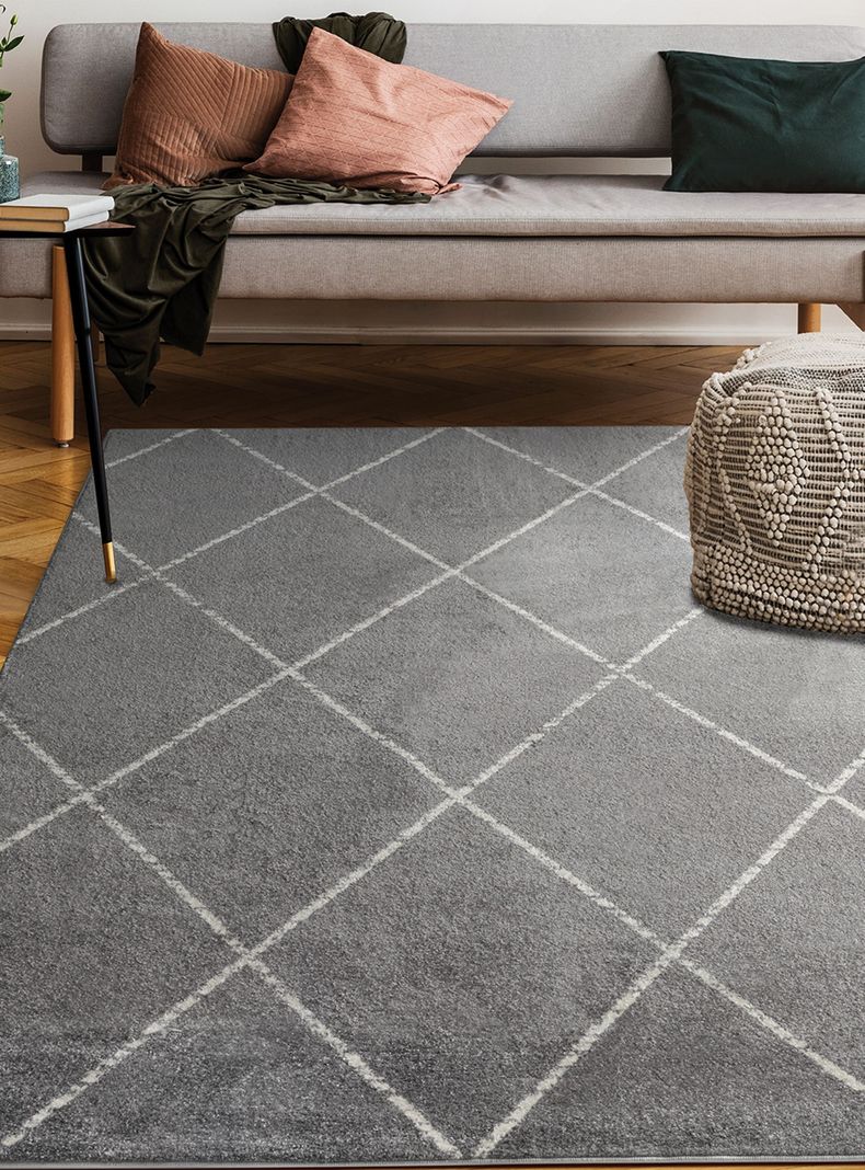 Alfombra Florida Gris 160 x 230 cm-2