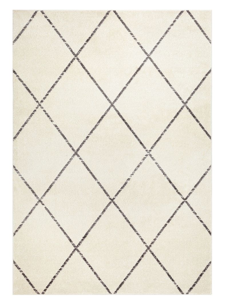 Alfombra Florida Blanca 120 x 180 cm Sim-0
