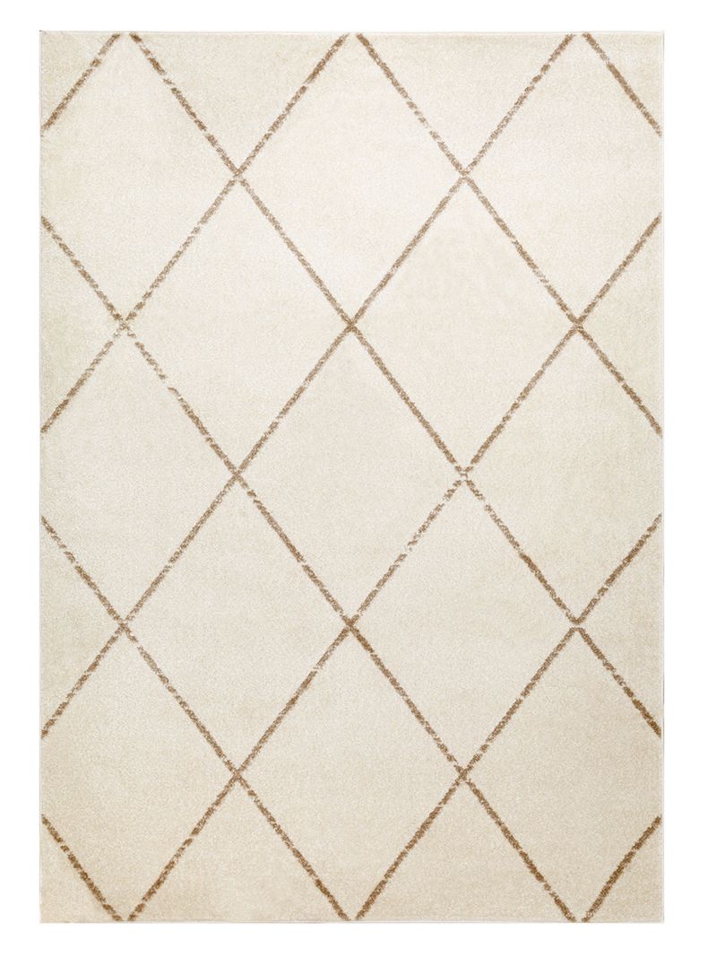 Alfombra Florida Beige 160 x 230 cm Rombos Café-0