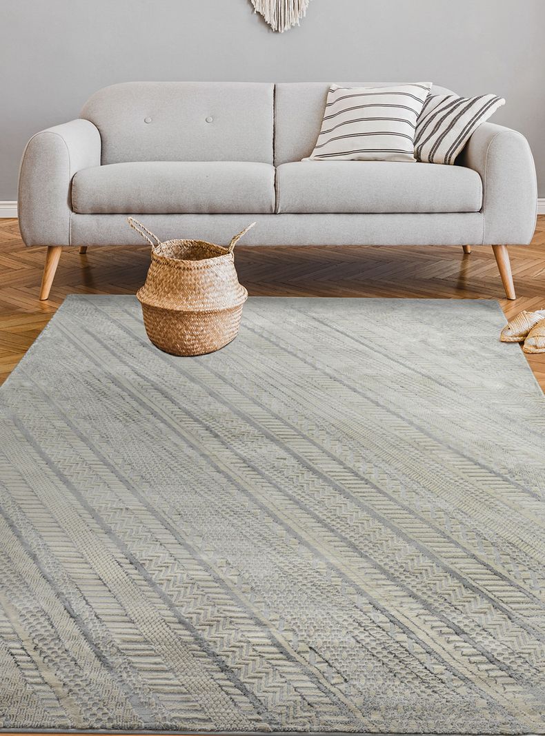 Alfombra Babil Gris 200x290 cm-5