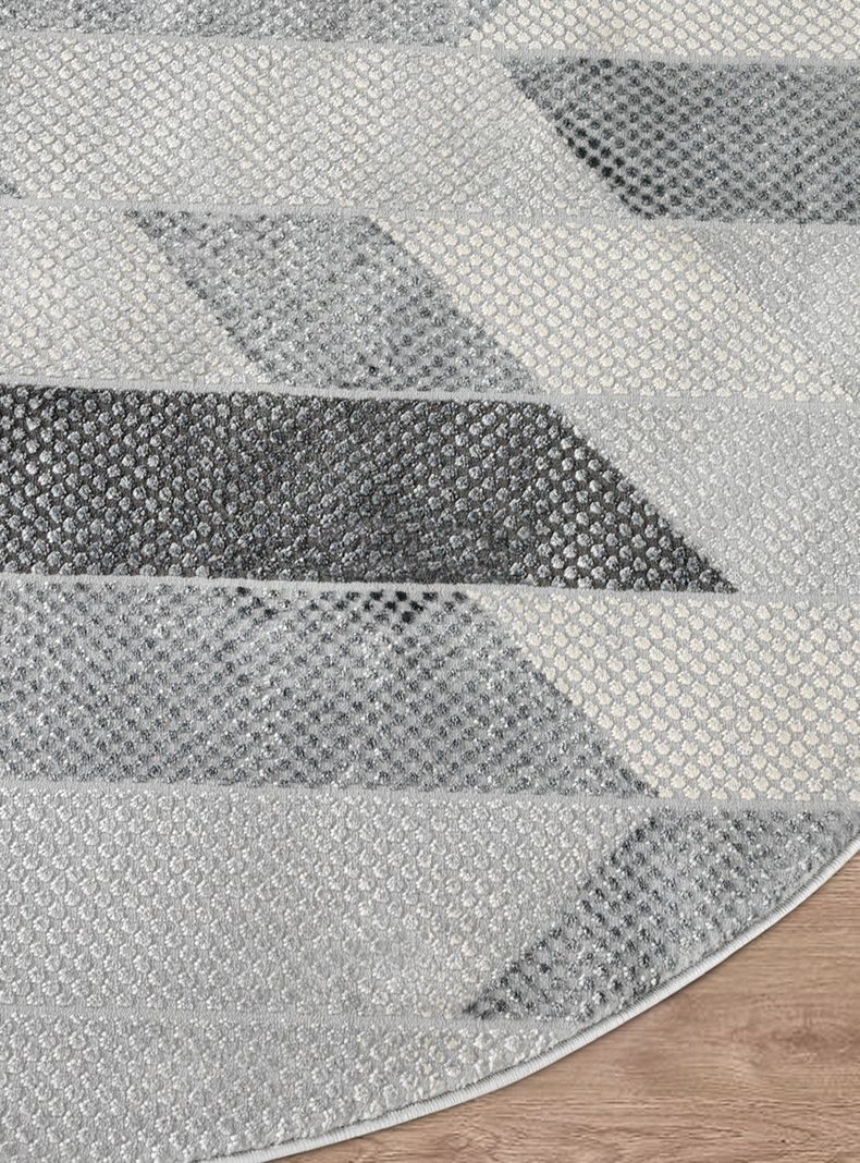 Alfombra Redonda Babil 65 Gris 160 x 160 cm-3