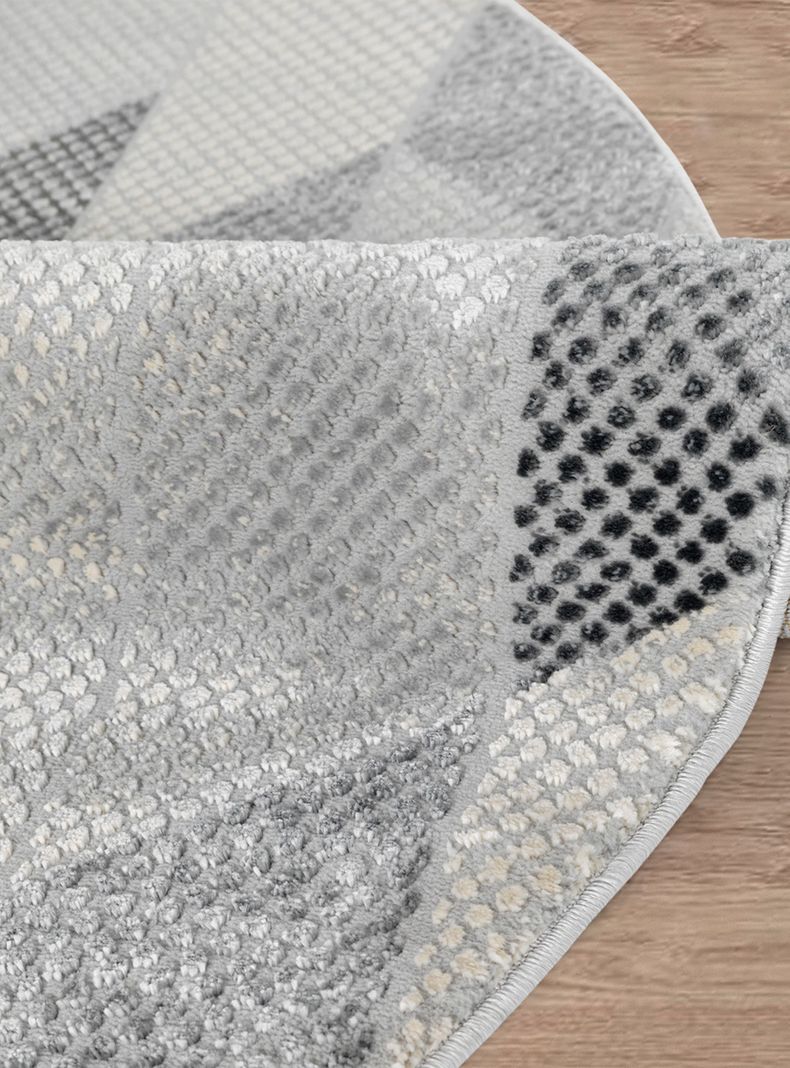 Alfombra Redonda Babil 65 Gris 160 x 160 cm-1