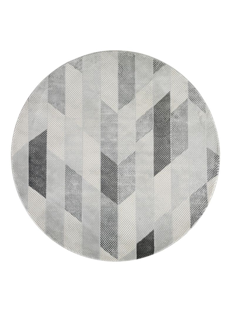 Alfombra Redonda Babil 65 Gris 160 x 160 cm-0