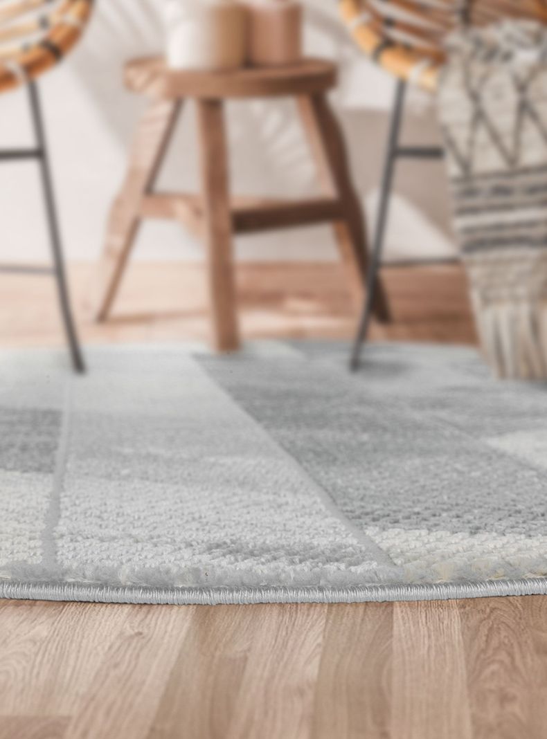 Alfombra Redonda Babil 65 Gris 160 x 160 cm-4