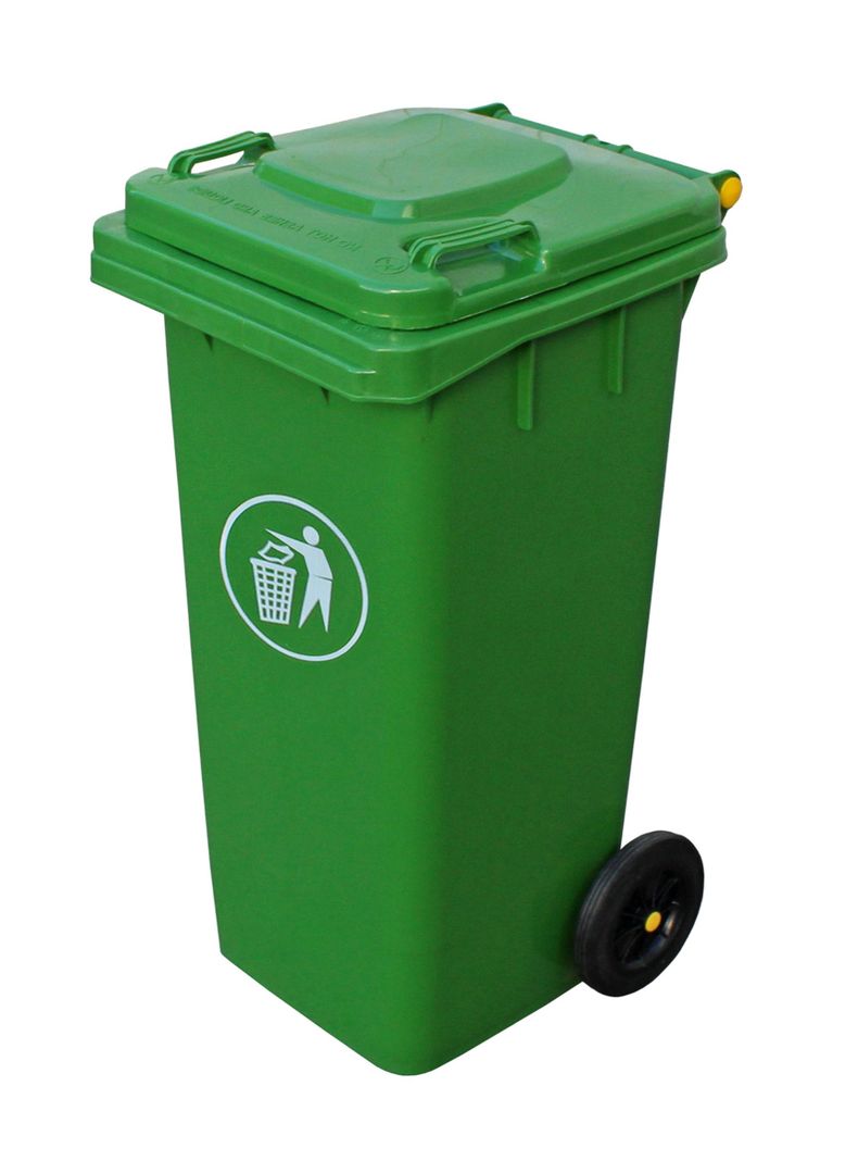 Basurero Verde 120 Litros-0