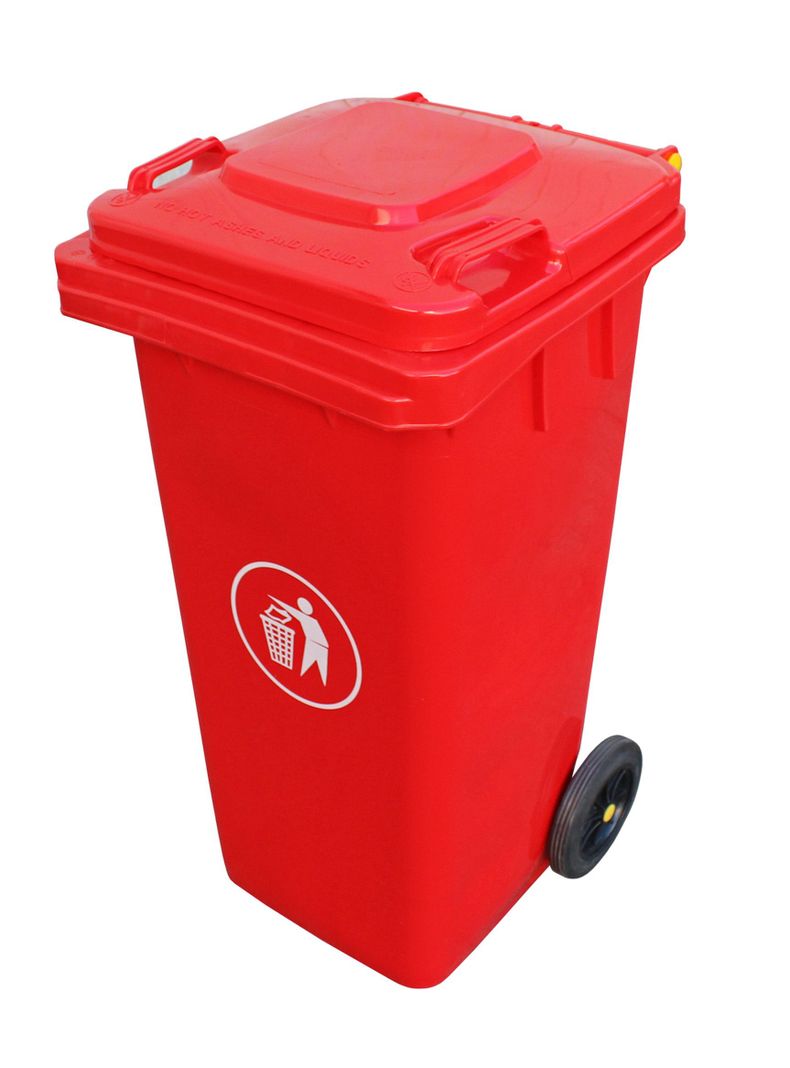 Basurero 120 lt Rojo Talbot-3