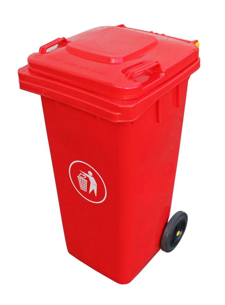 Basurero 120 lt Rojo Talbot-0