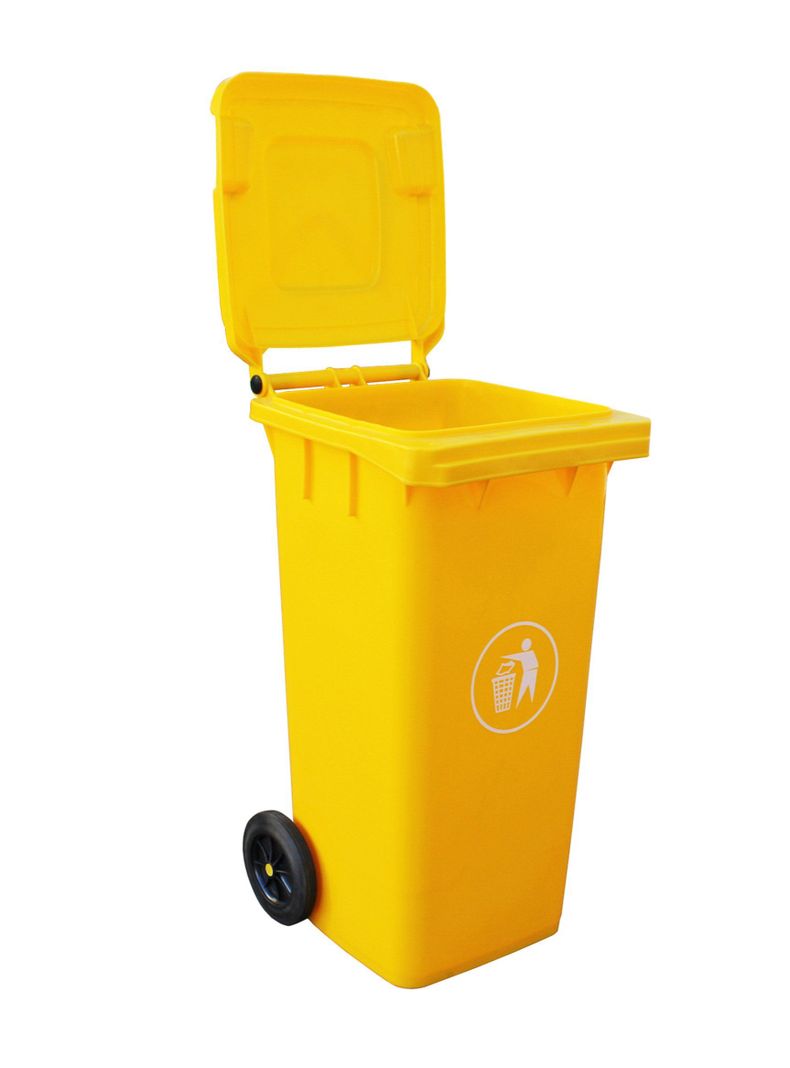 Basurero 120 lt Amarillo Talbot-1