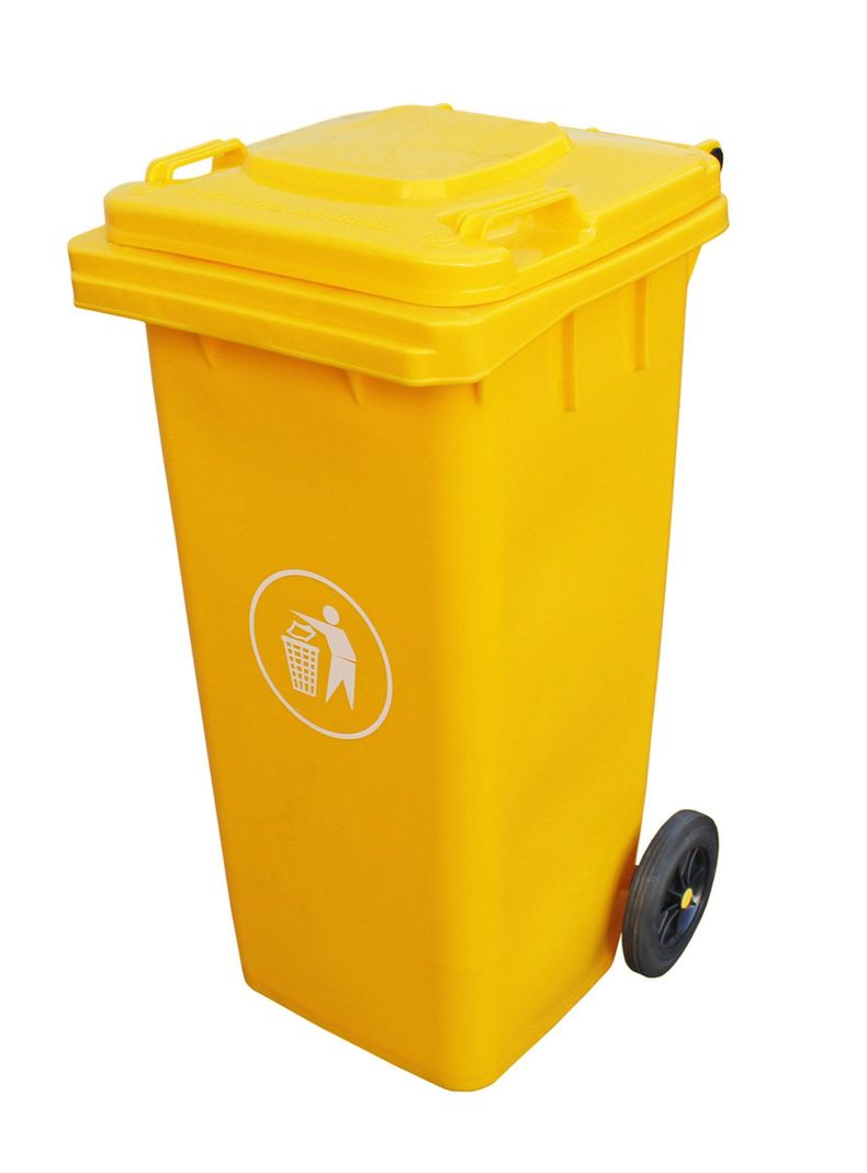 Basurero 120 lt Amarillo Talbot-0