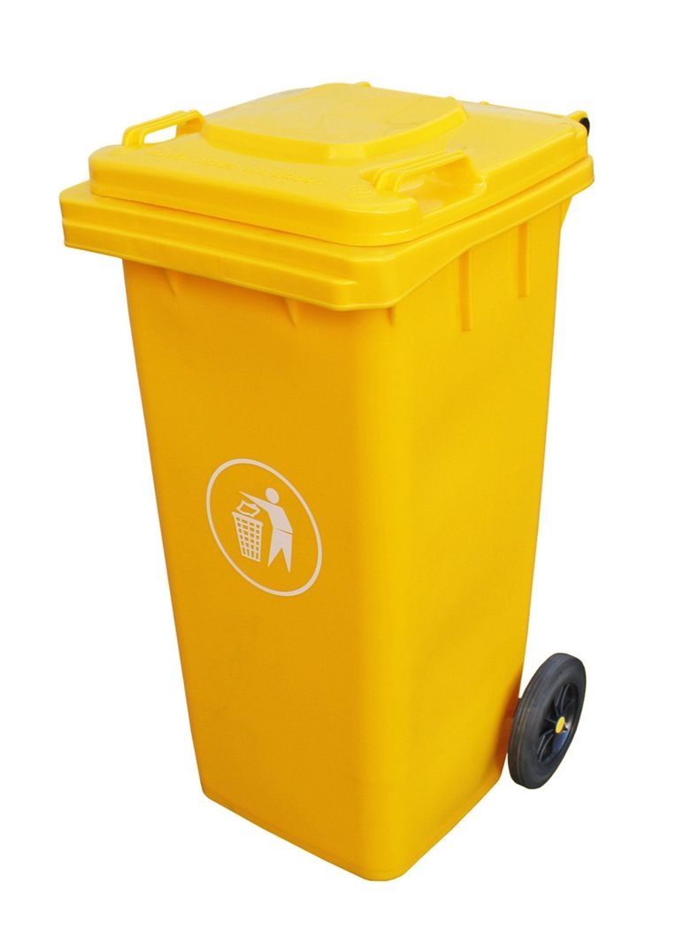 Basurero 120 lt Amarillo Talbot-3