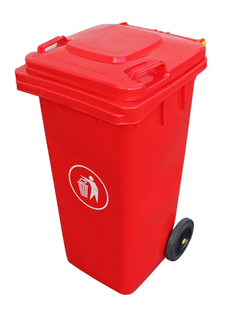 Basurero 240 lt Rojo Talbot-3