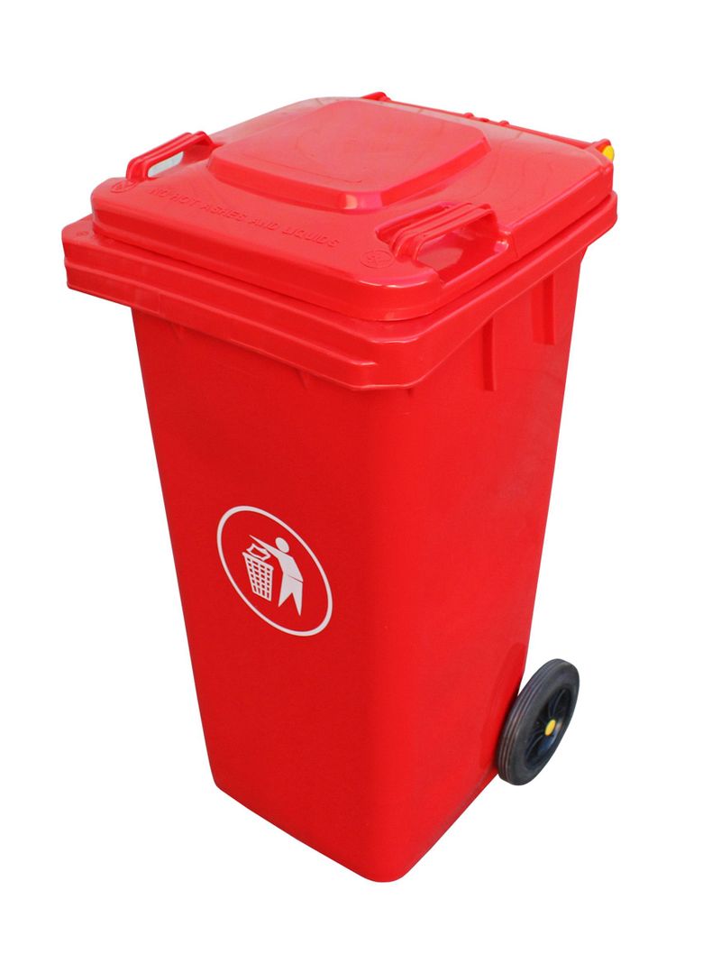 Basurero 240 lt Rojo Talbot-0