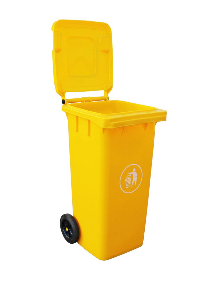 Basurero 240 lt Amarillo Talbot-1