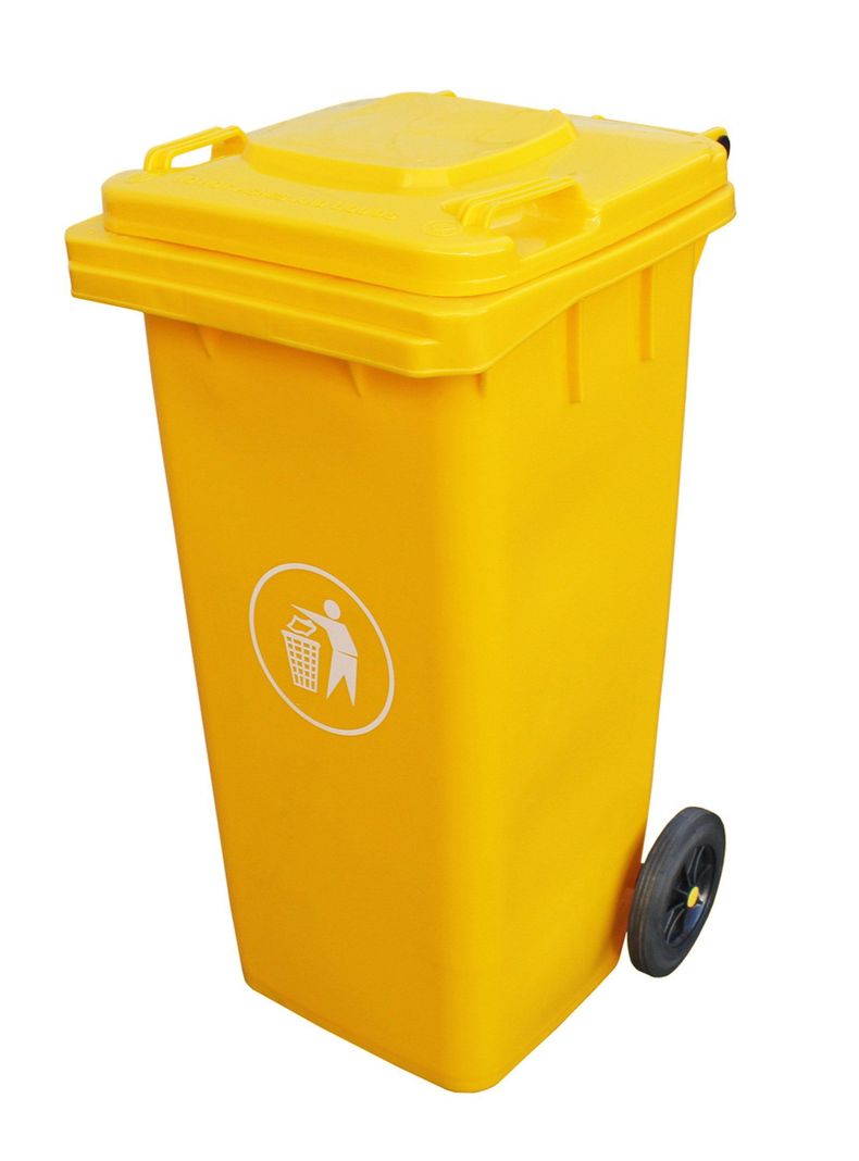 Basurero 240 lt Amarillo Talbot-3