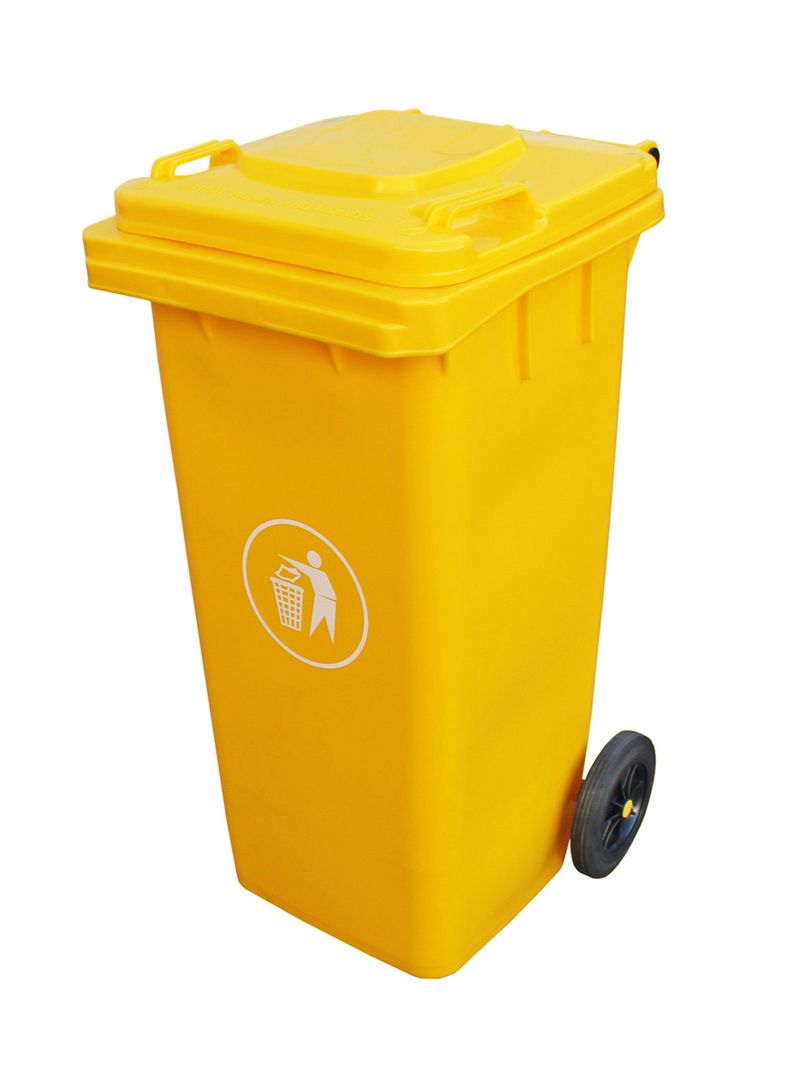 Basurero 240 lt Amarillo Talbot-0