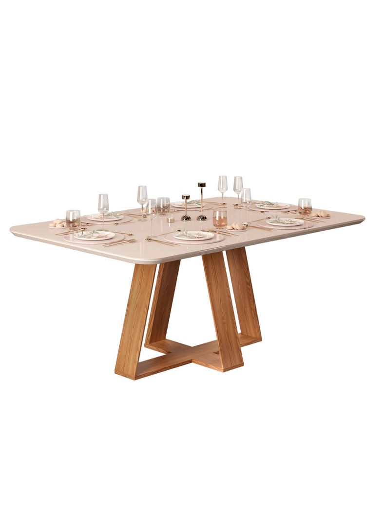 Juego de Comedor Celeste + 6 Sillas-4