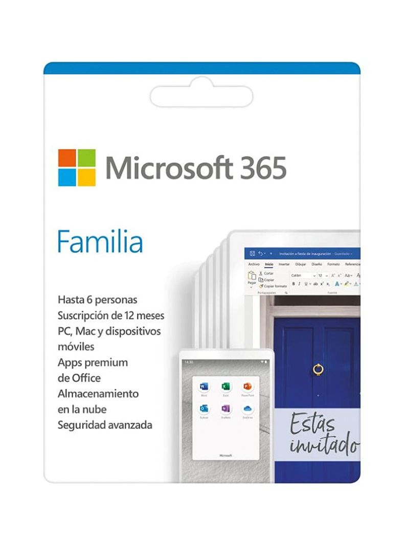Microsoft Office 365 Familia: Word, Excel, OneDrive y Más-0