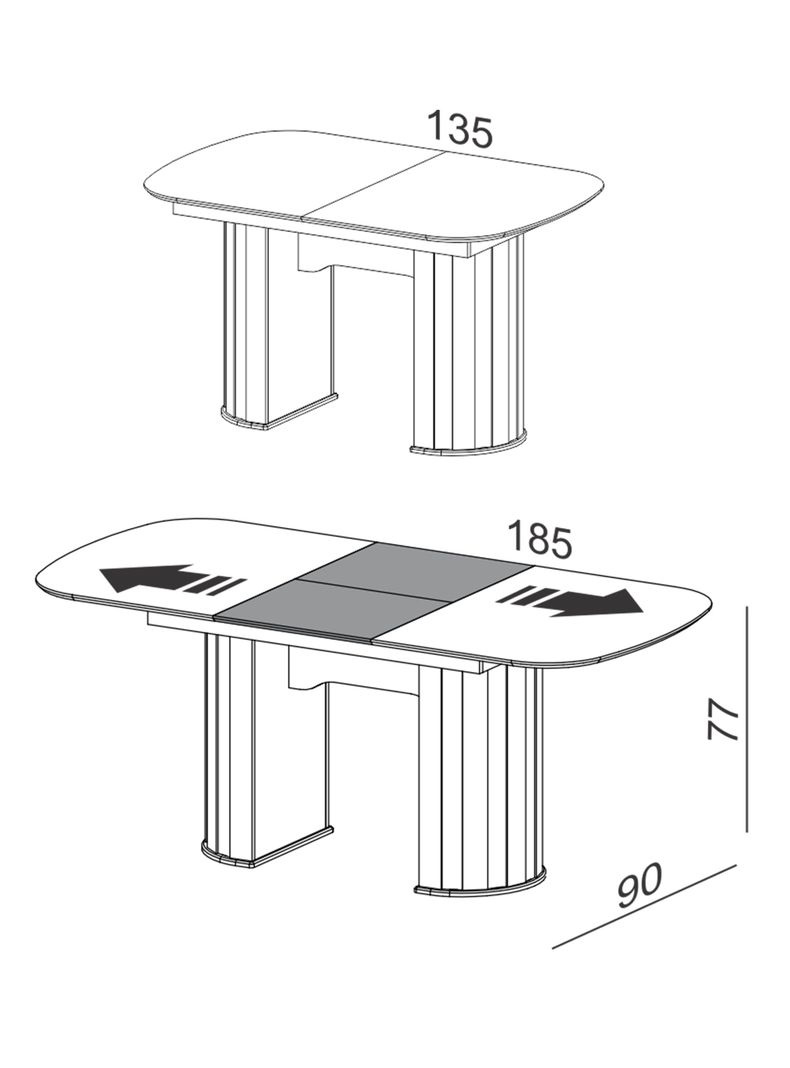 Comedor Plegable TM74 4 Sillas-1