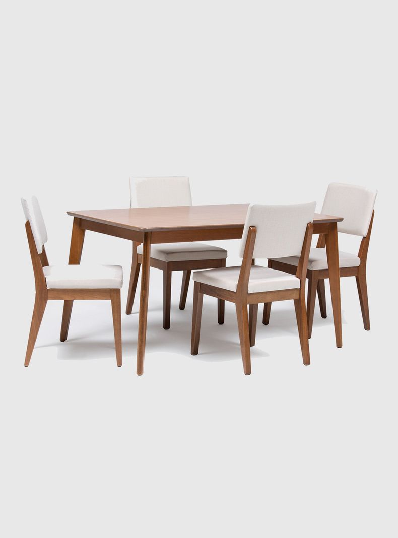 Juego Comedor Olive Natural 4 Sillas Ella-0
