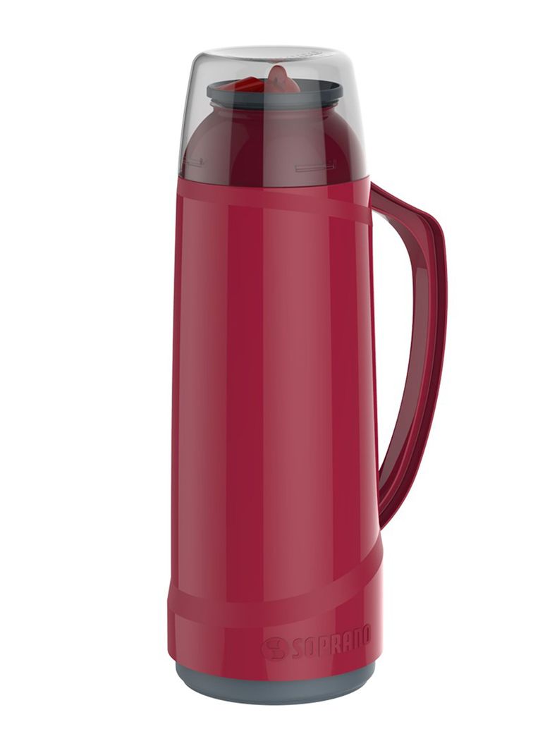 Termo Soprano con Boquilla 1 Litro Rojo-0