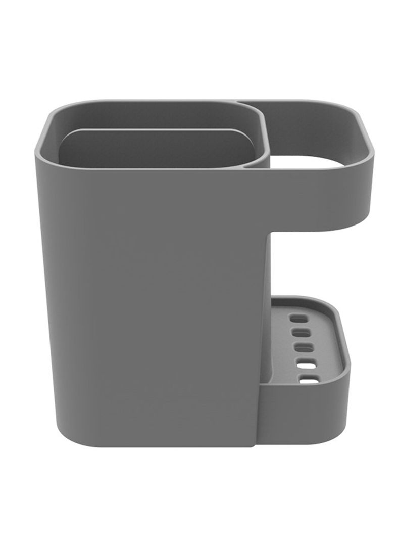 Organizador Soprano de Lavaplatos y Porta Cubiertos Gris-2