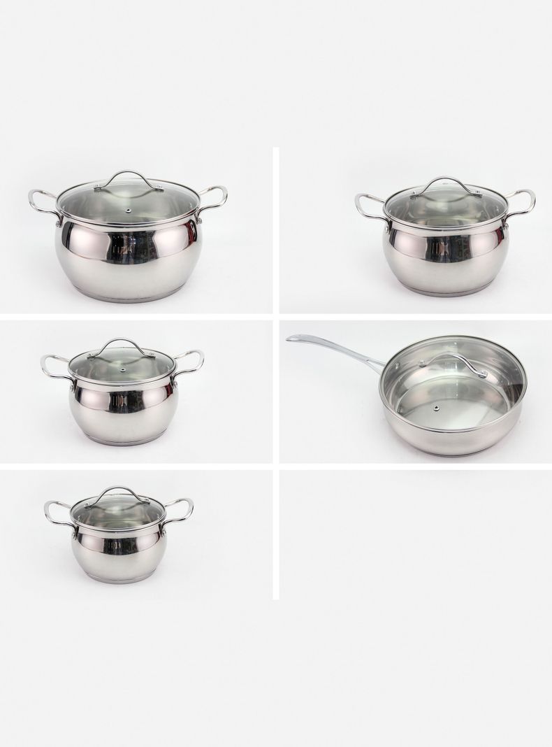 Batería Cocina 10 Piezas Acero-2