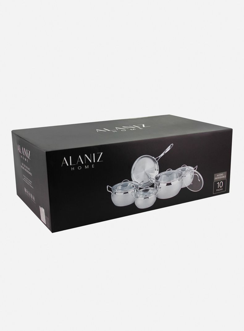 Batería Cocina 10 Piezas Acero-3