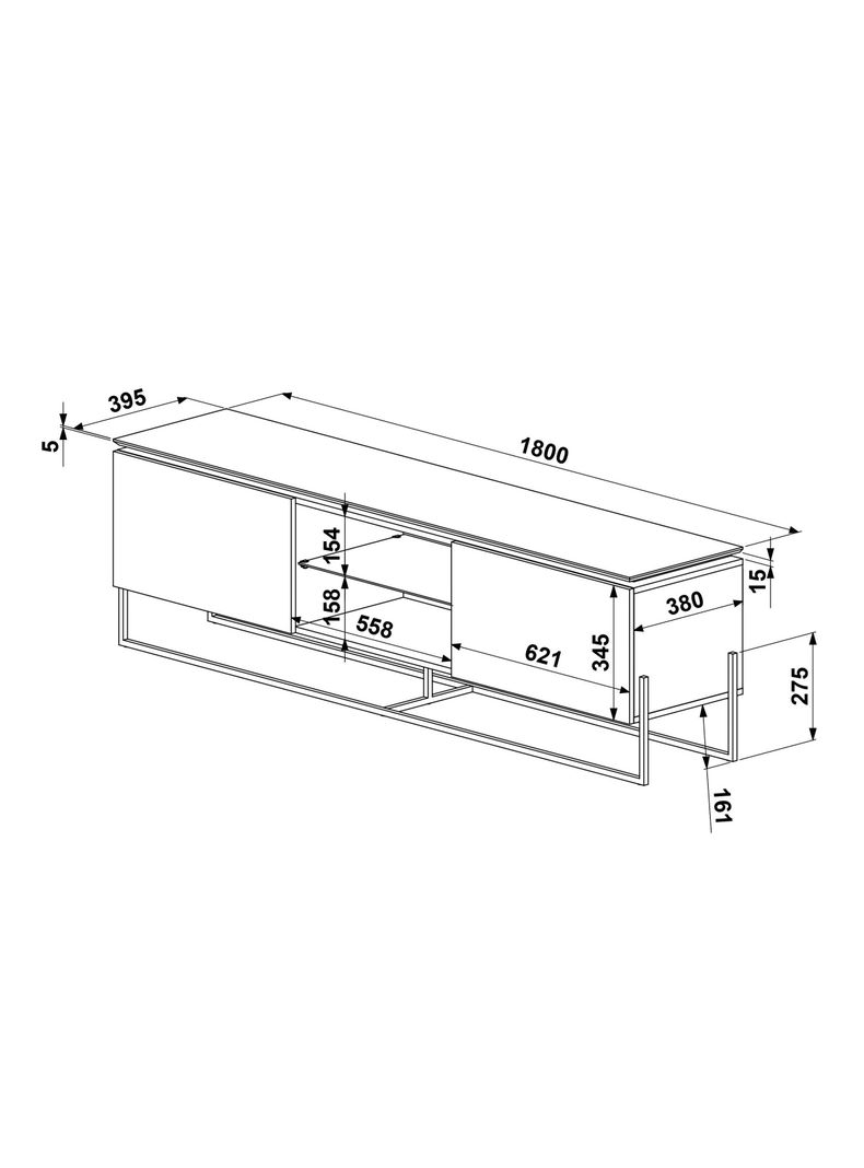 Rack Decocasa TV 50" Vesta Base Larga Decocasa-1